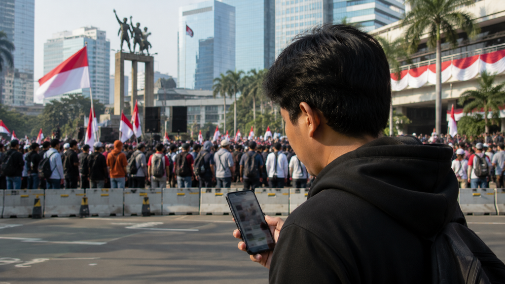 Polda Metro Jaya Take Down 30 Konten Provokatif Terkait Demo 3 Media sosial dan isu demo menjelang HUT ke-81 RI